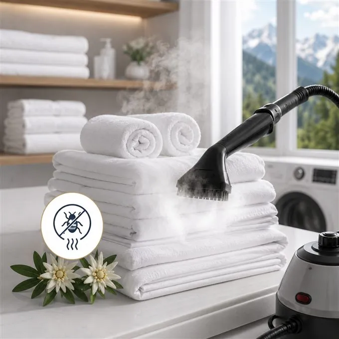 Désinfection du linge à la vapeur sèche, traitement anti punaises de lit